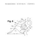 MOUNTING DEVICE FOR SECURING A SEAT BELT BUCKLE diagram and image