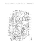 VEHICLE BODY FRONT STRUCTURE OF SADDLE-TYPE VEHICLE diagram and image