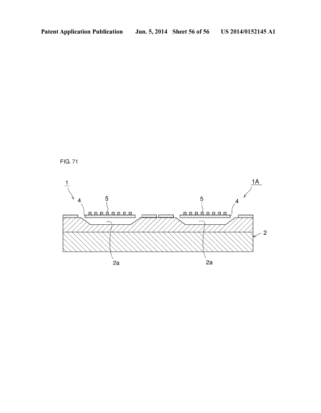 ELASTIC WAVE DEVICE AND MANUFACTURING METHOD FOR SAME - diagram, schematic, and image 57