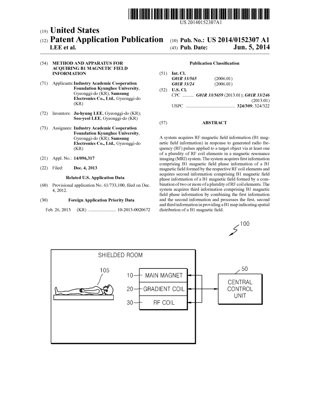 METHOD AND APPARATUS FOR ACQUIRING B1 MAGNETIC FIELD INFORMATION - diagram, schematic, and image 01