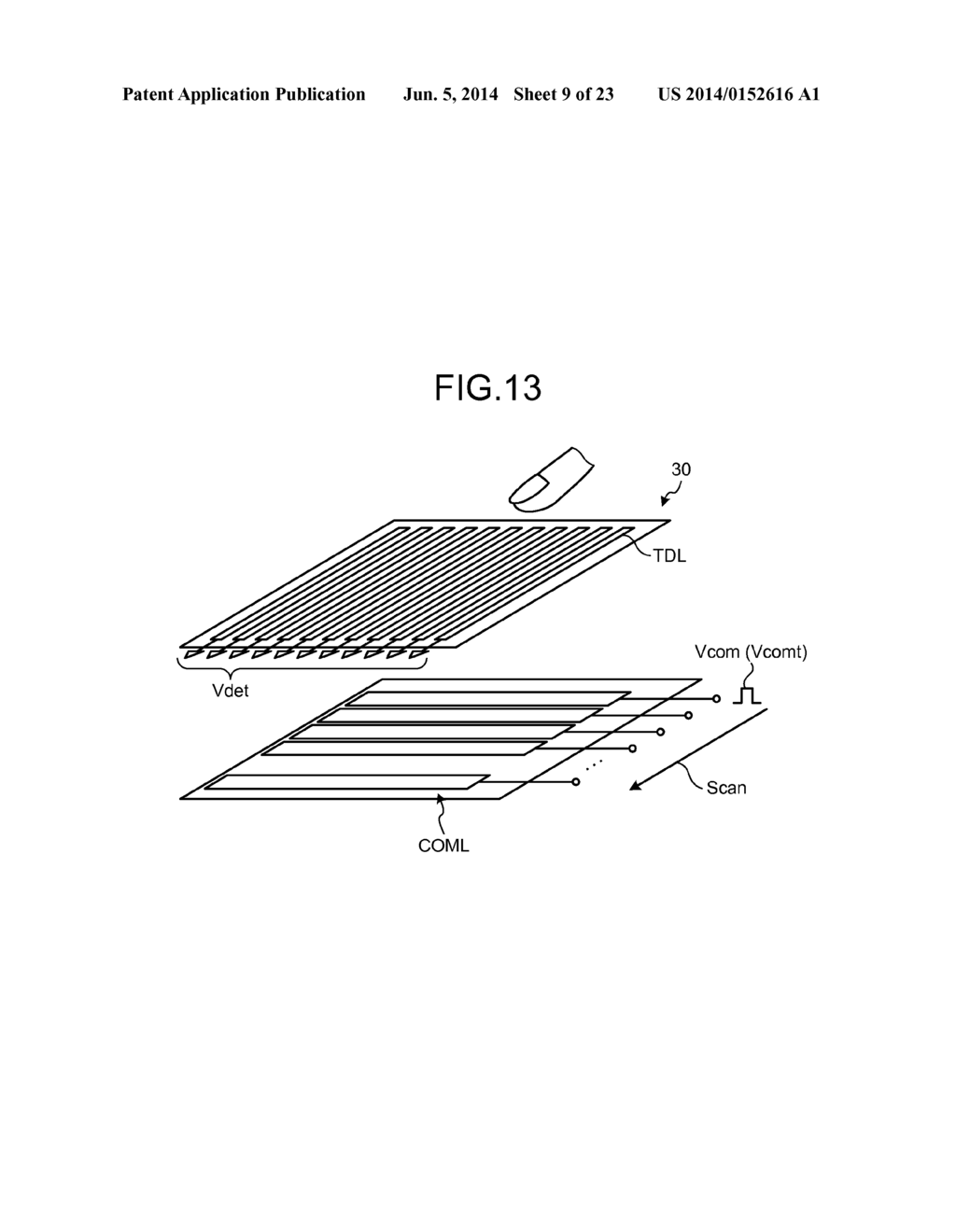 DISPLAY DEVICE WITH TOUCH DETECTION FUNCTION AND ELECTRONIC APPARATUS - diagram, schematic, and image 10