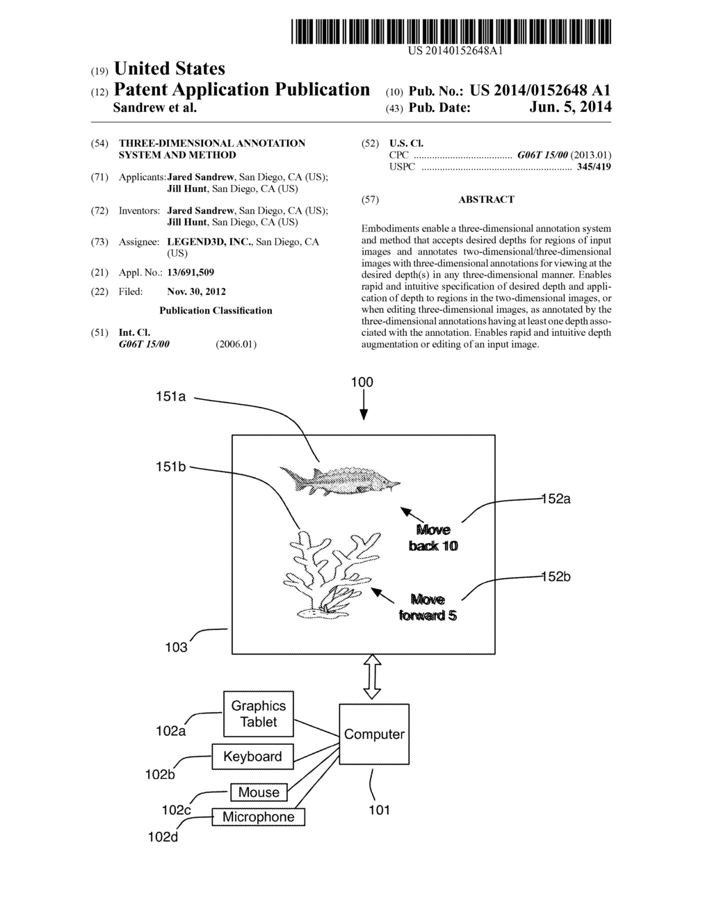 THREE-DIMENSIONAL ANNOTATION SYSTEM AND METHOD - diagram, schematic, and image 01