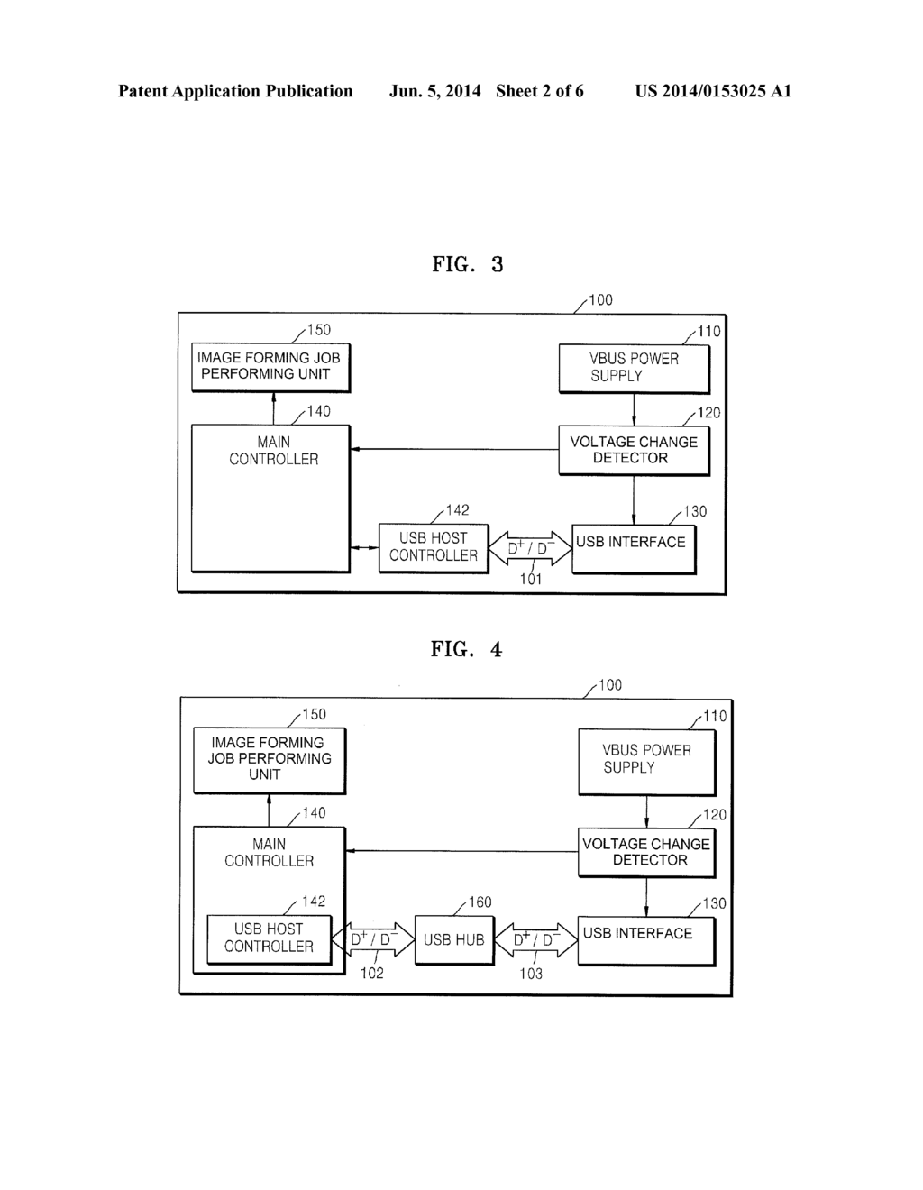 METHOD OF SENSING CONNECTION OF USB DEVICE IN POWER SAVE MODE AND IMAGE     FORMING APPARATUS FOR PERFORMING THE SAME - diagram, schematic, and image 03