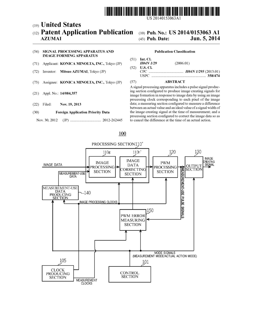 SIGNAL PROCESSING APPARATUS AND IMAGE FORMING APPARATUS - diagram, schematic, and image 01