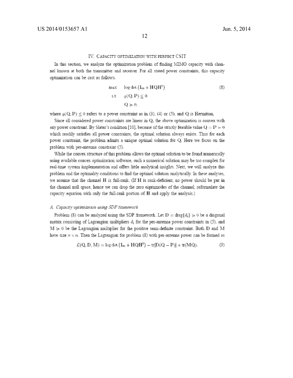 SYSTEM, METHOD AND APPARATUS FOR MULTI-INPUT MULTI-OUTPUT COMMUNICATIONS     OVER PER-TRANSMITTER POWER-CONSTRAINED CHANNELS - diagram, schematic, and image 29