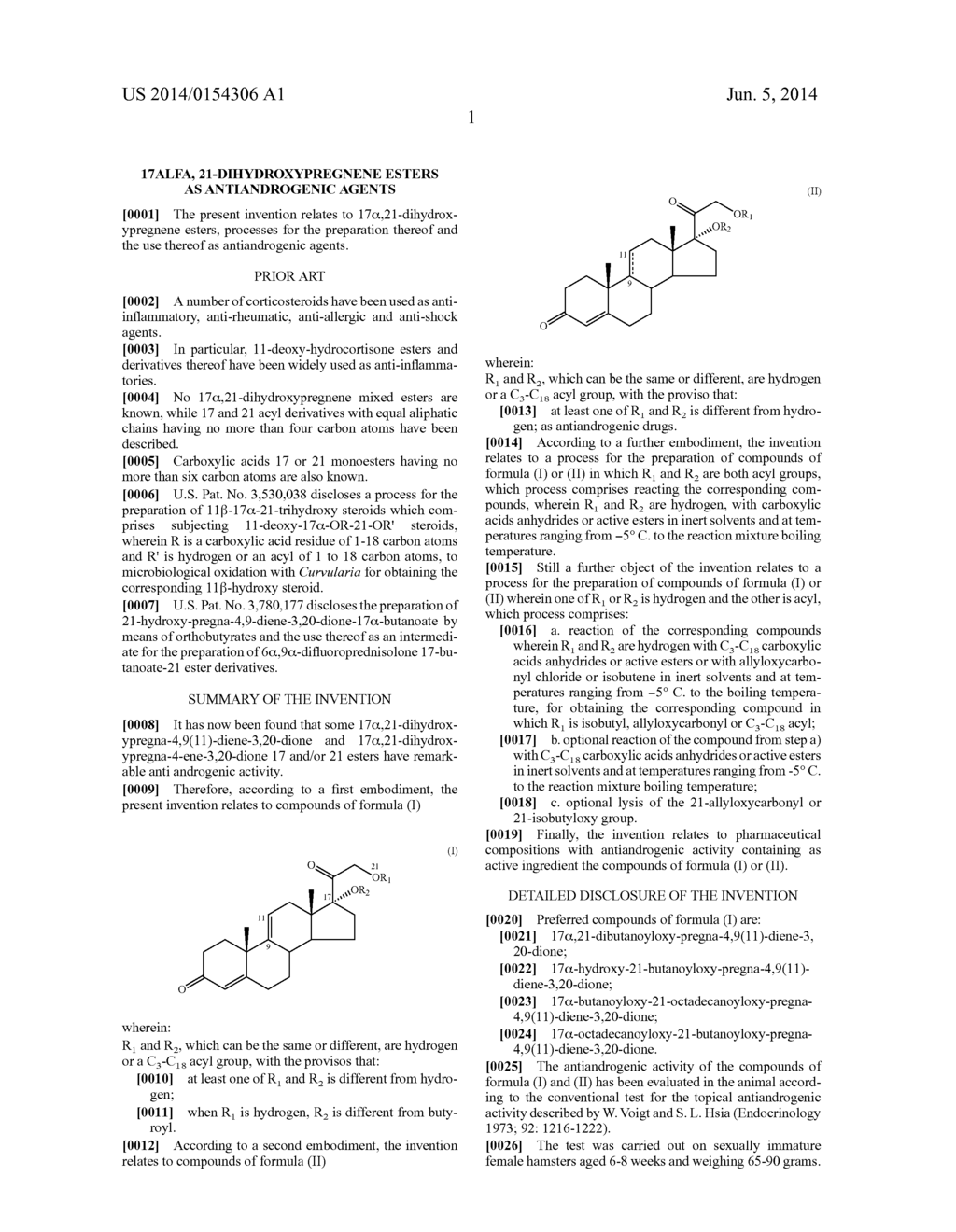 17ALFA, 21-DIHYDROXYPREGNENE ESTERS AS ANTIANDROGENIC AGENTS - diagram, schematic, and image 02