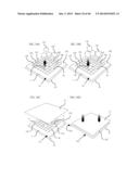 COMPOSITE CUSHIONING MATERIAL AND JIGLESS METHOD FOR MAKING THE SAME diagram and image