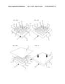 COMPOSITE CUSHIONING MATERIAL AND JIGLESS METHOD FOR MAKING THE SAME diagram and image