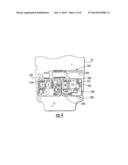 MOBILE WIRELESS COMMUNICATIONS DEVICE WITH REDUCED HARMONICS RESULTING     FROM METAL SHIELD COUPLING diagram and image