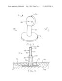 Golf Swing Practice Target Device diagram and image