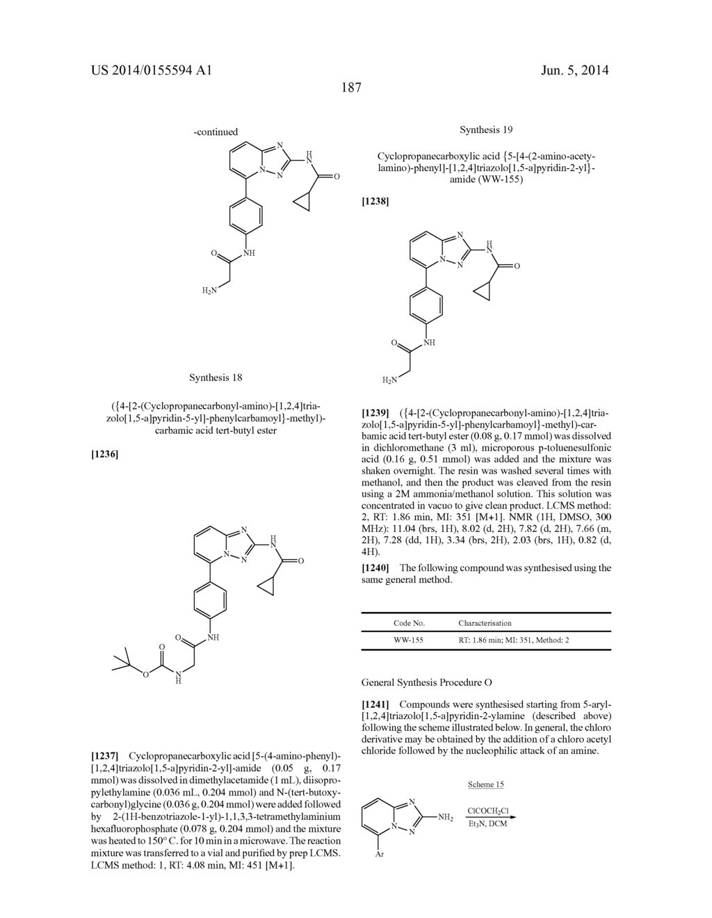 [1,2,4]Triazolo[1,5-a]Pyridine and [1,2,4]Triazolo[1,5-c]Pyrimidine     Compounds and Their Use - diagram, schematic, and image 188