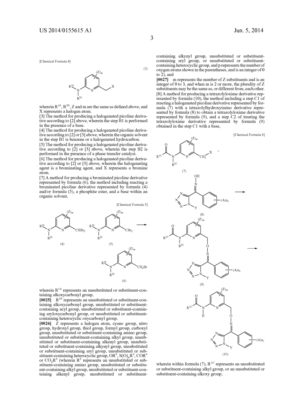 COMPOUND CONTAINING PYRIDINE RING AND METHOD FOR PRODUCING HALOGENATED     PICOLINE DERIVATIVE AND TETRAZOLYLOXIME DERIVATIVE - diagram, schematic, and image 04