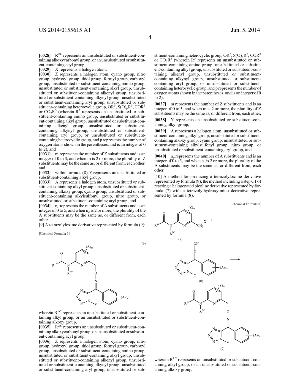 COMPOUND CONTAINING PYRIDINE RING AND METHOD FOR PRODUCING HALOGENATED     PICOLINE DERIVATIVE AND TETRAZOLYLOXIME DERIVATIVE - diagram, schematic, and image 05