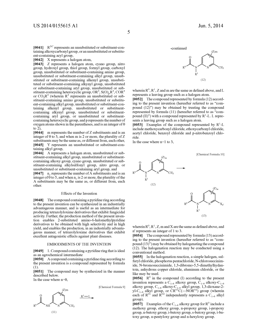 COMPOUND CONTAINING PYRIDINE RING AND METHOD FOR PRODUCING HALOGENATED     PICOLINE DERIVATIVE AND TETRAZOLYLOXIME DERIVATIVE - diagram, schematic, and image 06
