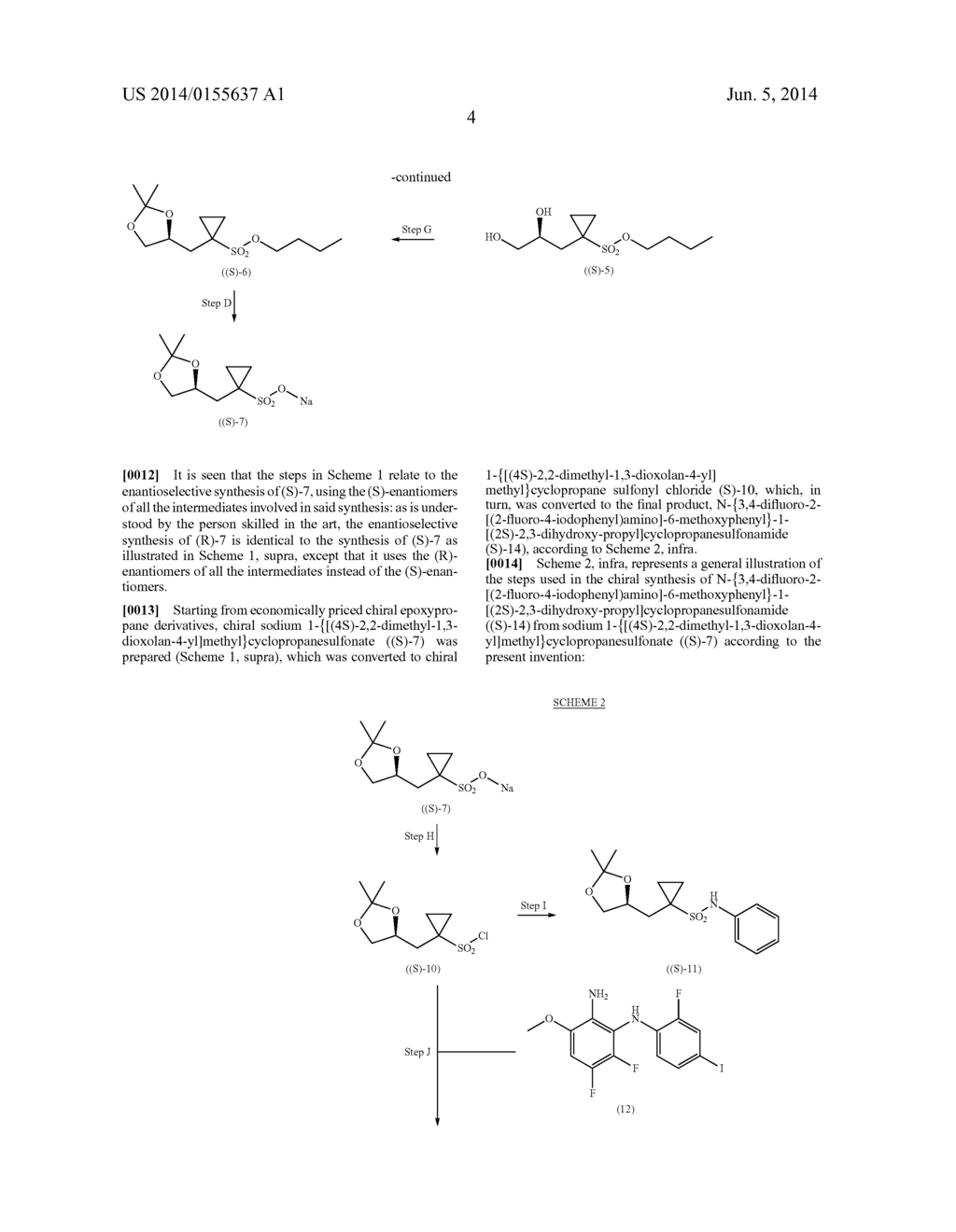 CHIRAL SYNTHESIS OF N--1-[2,3-DIHYDROXY-PROPYL]CYCLOPROPANESULFONAMIDES - diagram, schematic, and image 05