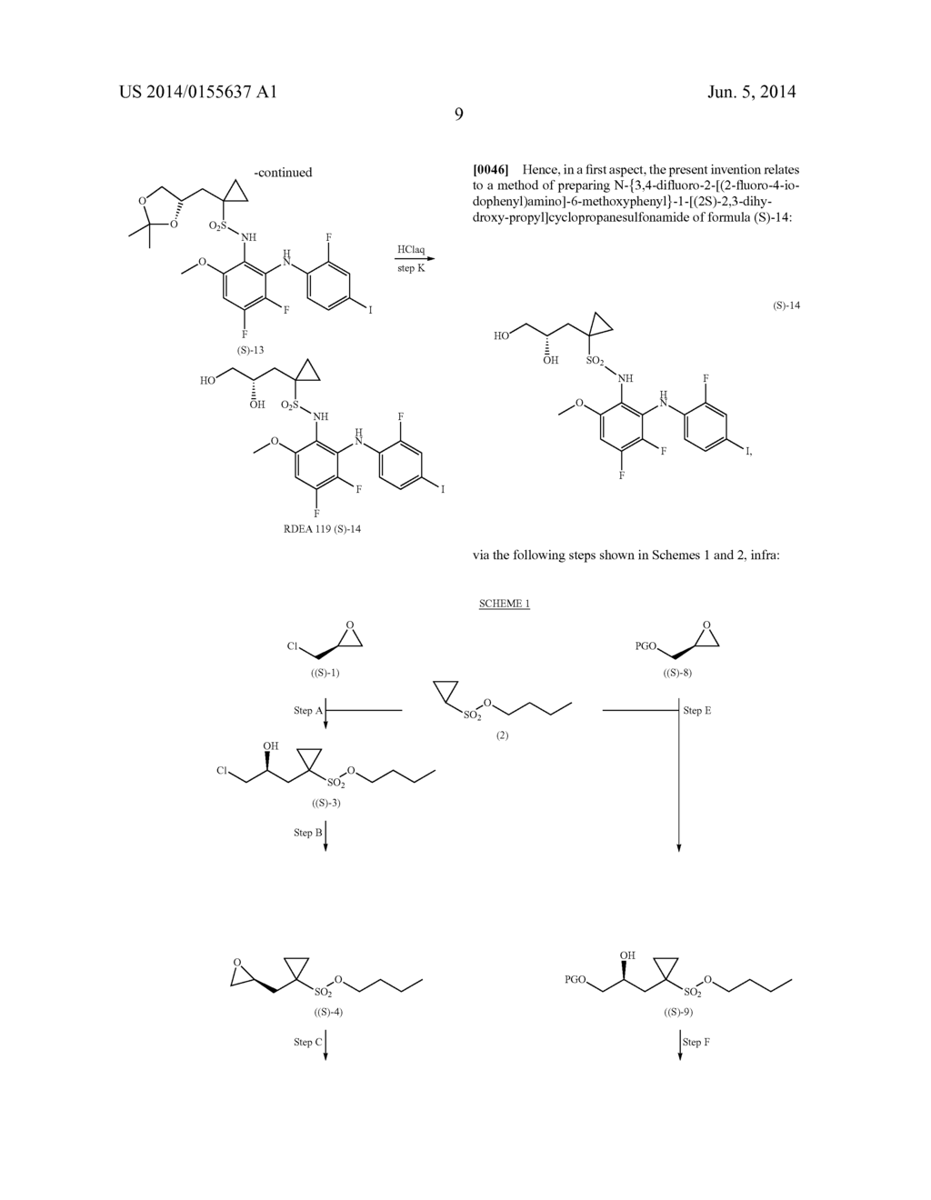 CHIRAL SYNTHESIS OF N--1-[2,3-DIHYDROXY-PROPYL]CYCLOPROPANESULFONAMIDES - diagram, schematic, and image 10