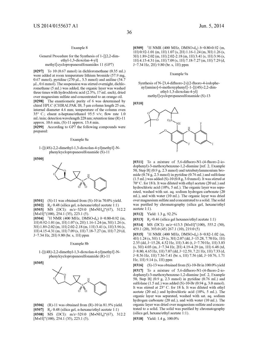 CHIRAL SYNTHESIS OF N--1-[2,3-DIHYDROXY-PROPYL]CYCLOPROPANESULFONAMIDES - diagram, schematic, and image 37