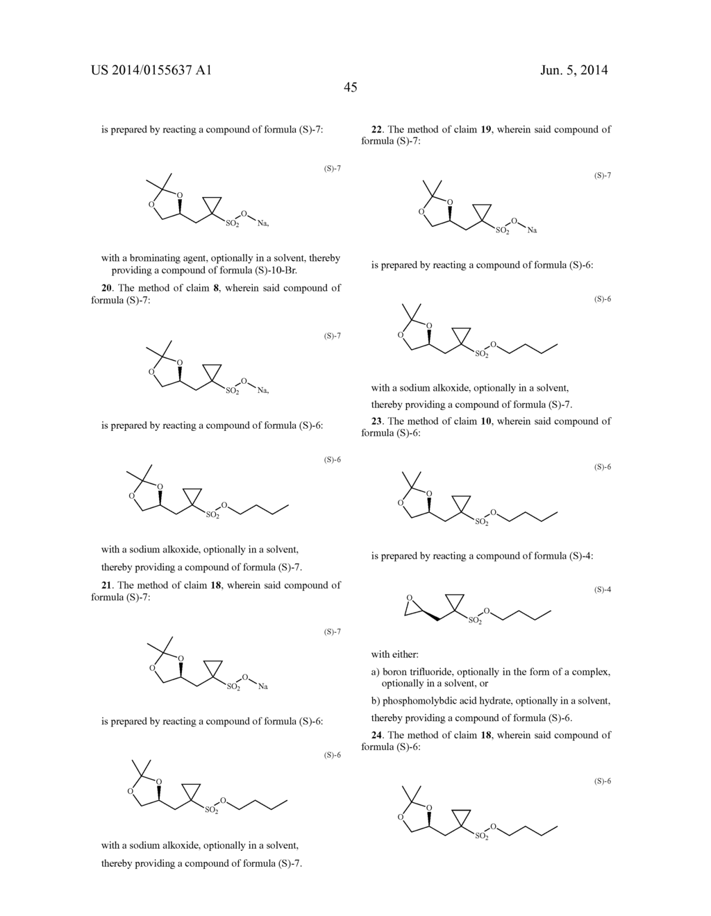 CHIRAL SYNTHESIS OF N--1-[2,3-DIHYDROXY-PROPYL]CYCLOPROPANESULFONAMIDES - diagram, schematic, and image 46