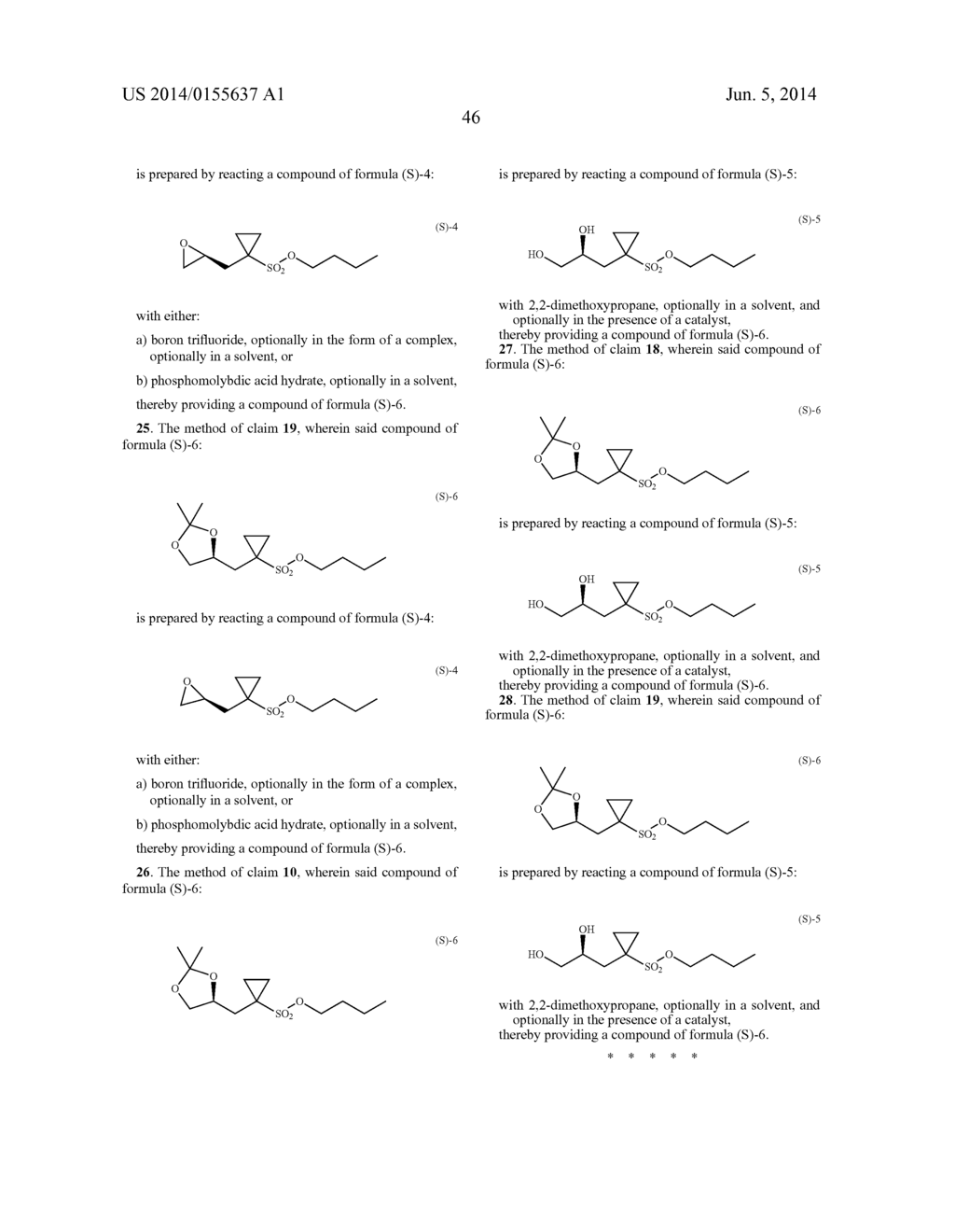 CHIRAL SYNTHESIS OF N--1-[2,3-DIHYDROXY-PROPYL]CYCLOPROPANESULFONAMIDES - diagram, schematic, and image 47