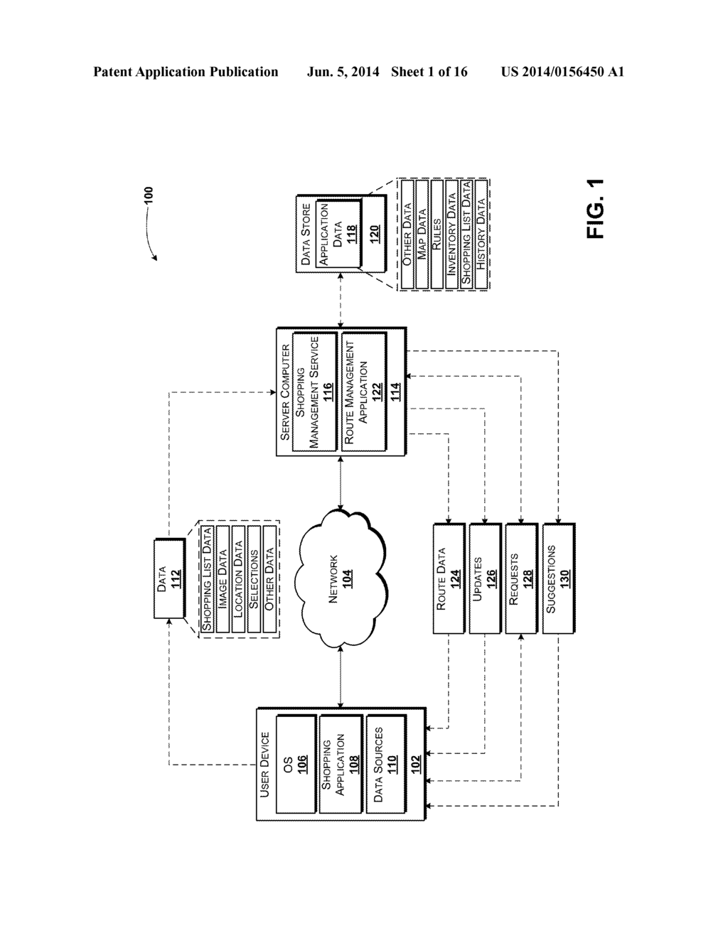 Managing Vendor Inventory Information And Shopping Navigation Routes Based     Upon Shopping List Contents - diagram, schematic, and image 02