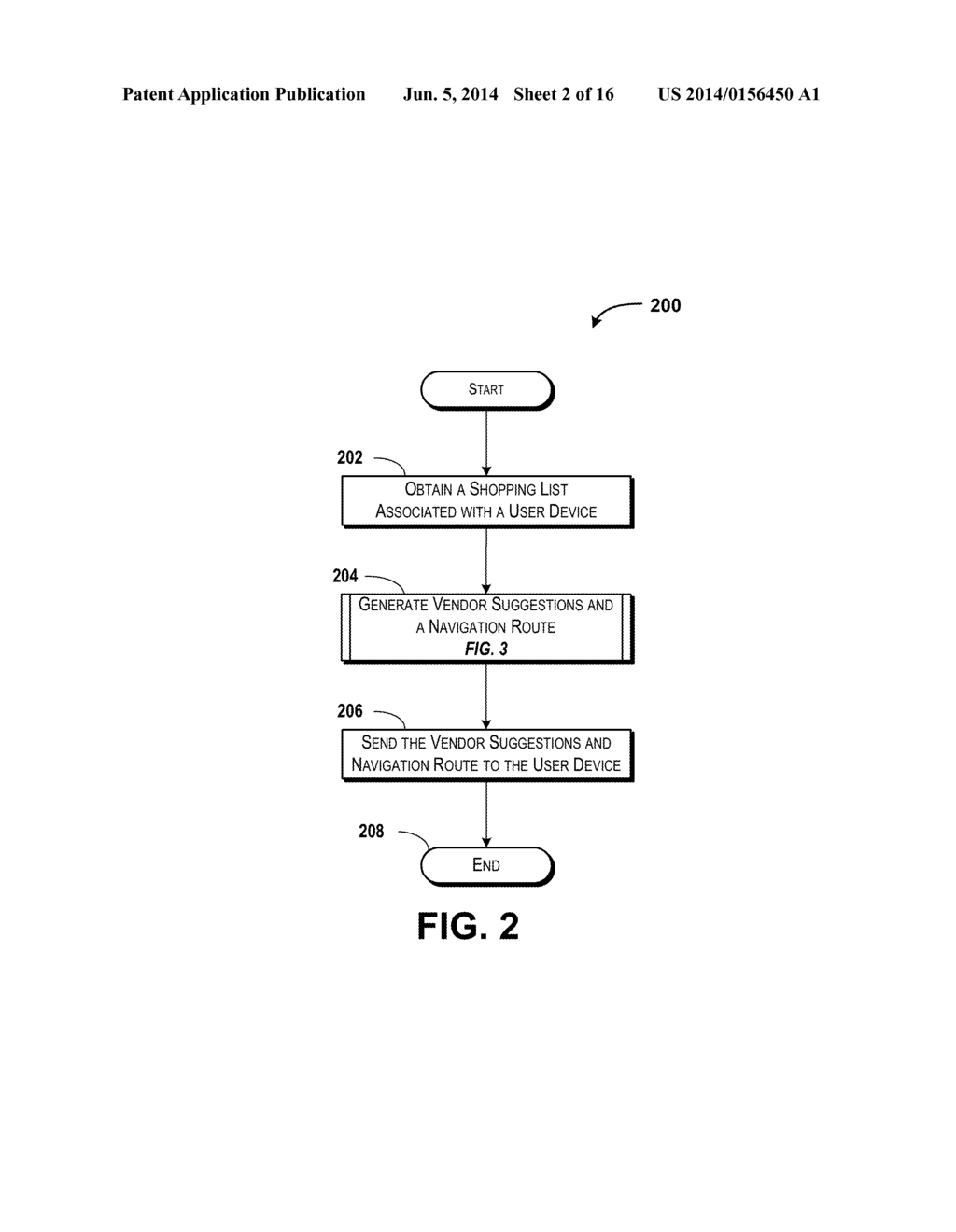 Managing Vendor Inventory Information And Shopping Navigation Routes Based     Upon Shopping List Contents - diagram, schematic, and image 03