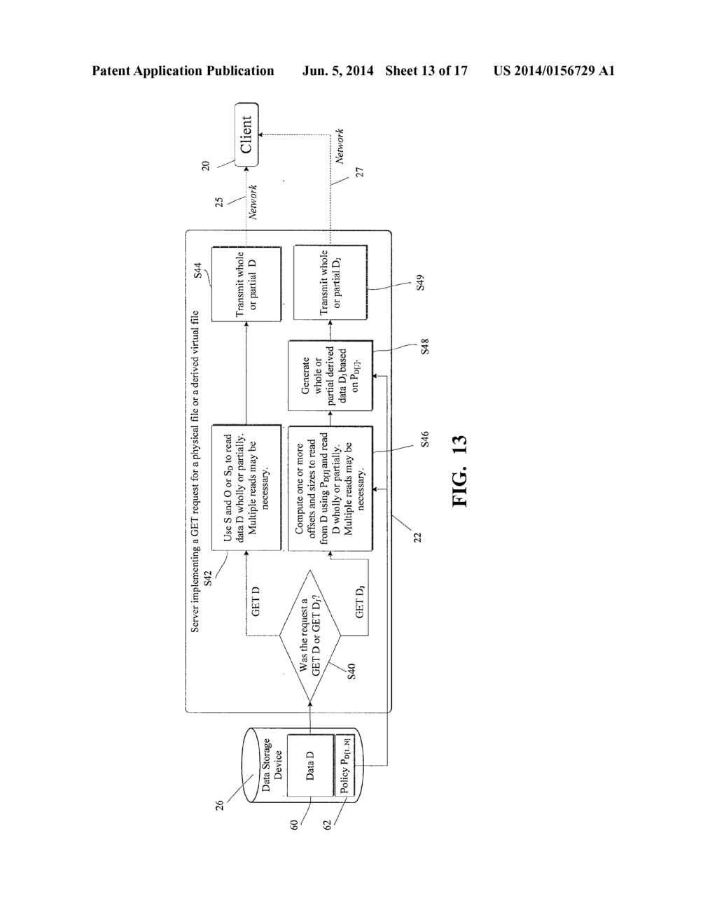 METHOD AND SYSTEM OF REQUESTING INFORMATION FROM A SERVER COMPUTER - diagram, schematic, and image 14