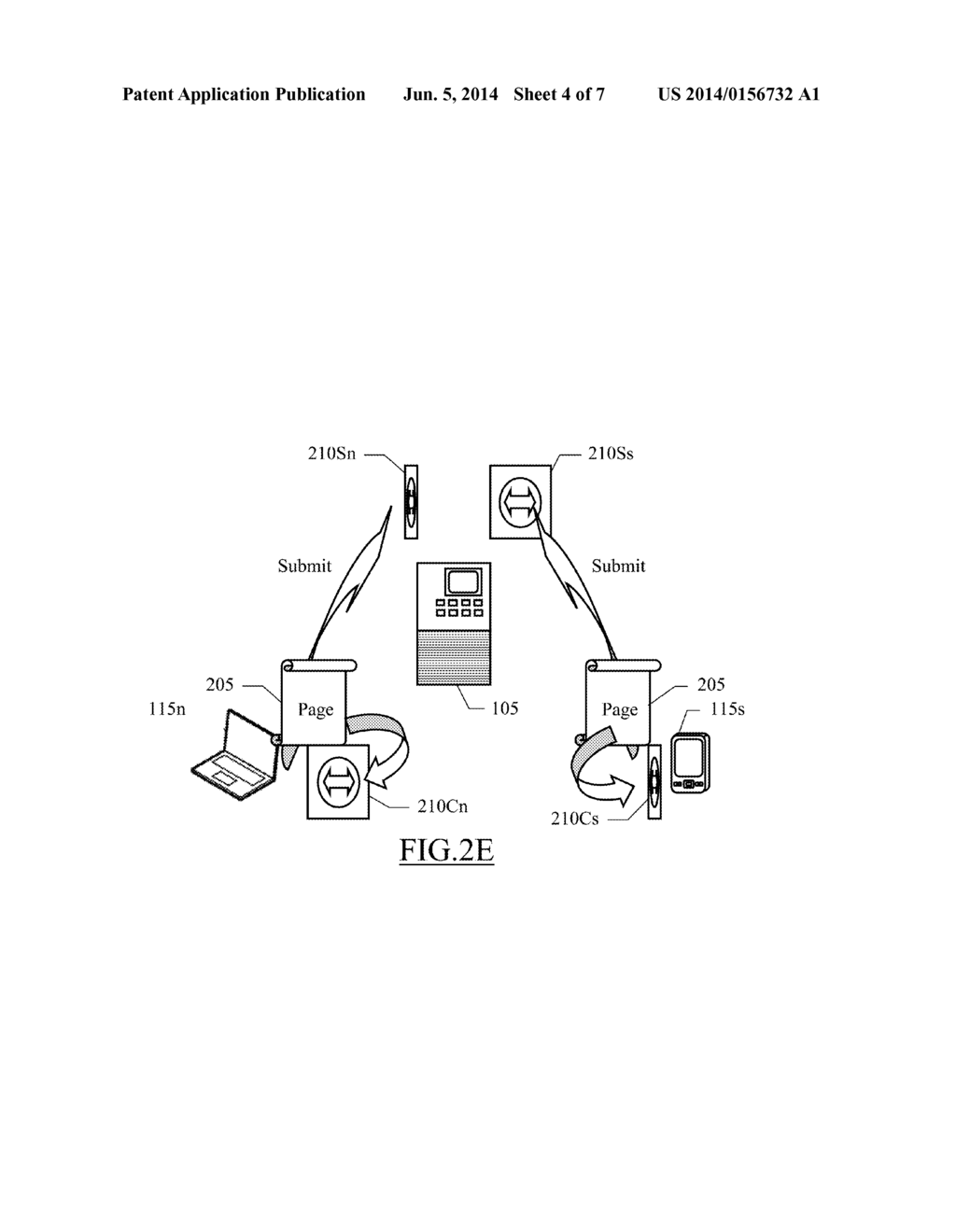 Splitting of Processing Logics Associated with Commands of Pages in a     Distributed Application - diagram, schematic, and image 05