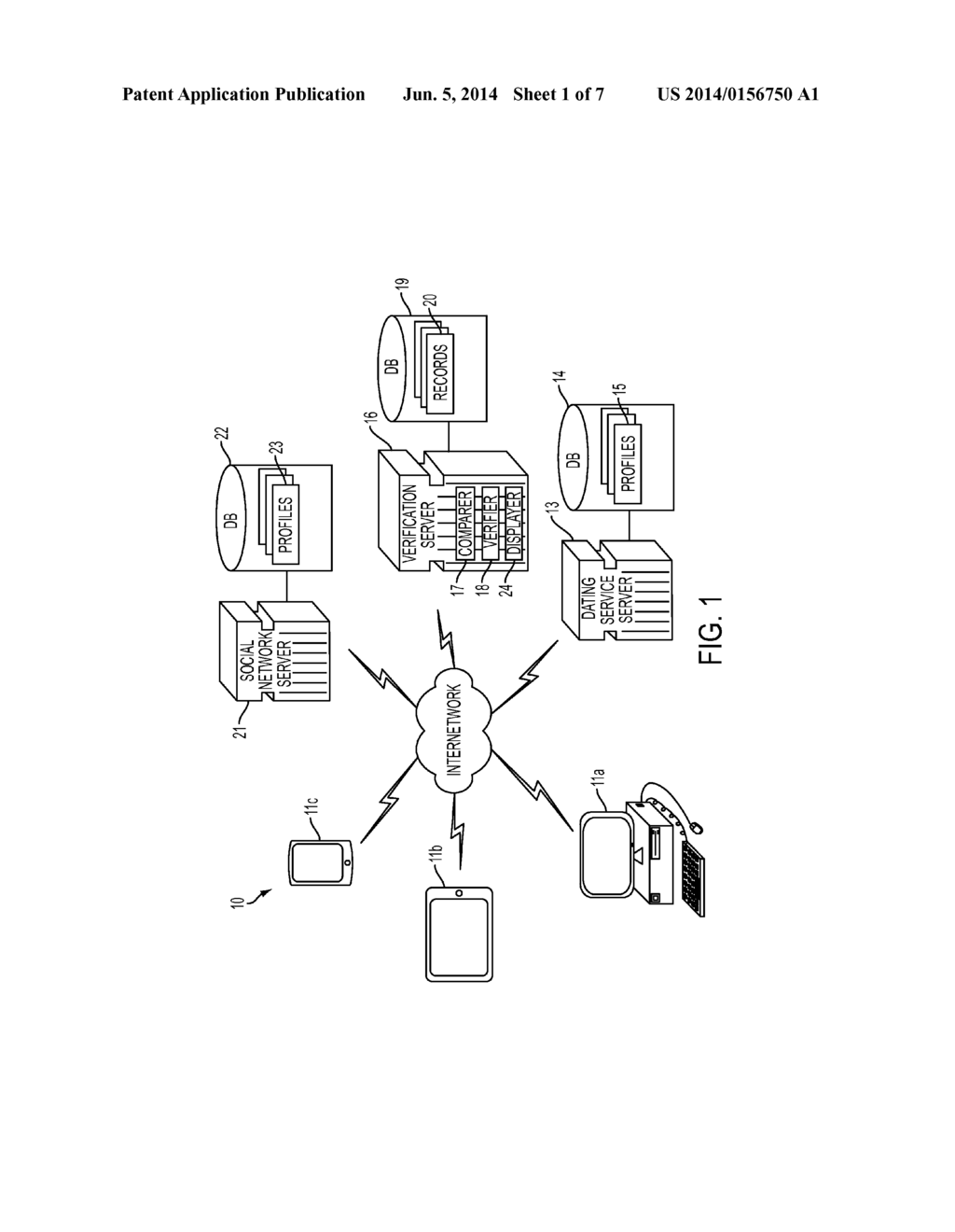 Computer-Implemented System And Method For Verifying Online Dating     Profiles - diagram, schematic, and image 02