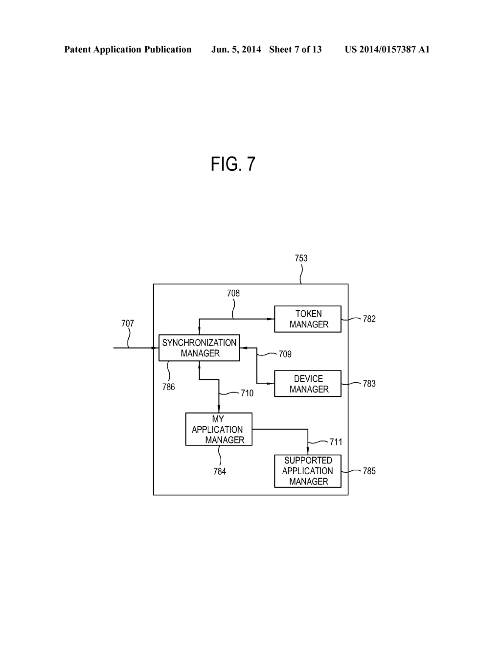 MANAGEMENT SERVER, DEVICE, AND METHOD OF SYNCHRONIZING APPLICATIONS OF THE     SAME - diagram, schematic, and image 08