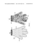 Scouring and Cleaning Glove with Internal Barrier diagram and image