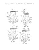 Scouring and Cleaning Glove with Internal Barrier diagram and image