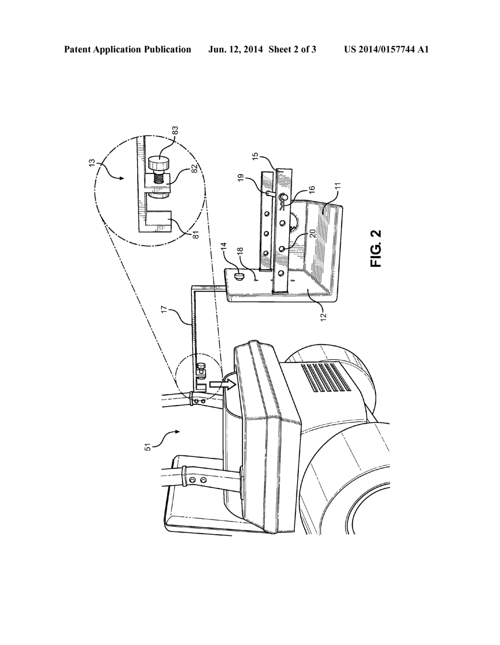 Mounted Leaf Blower Platform - diagram, schematic, and image 03