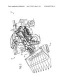 AUTOMATICALLY ENGAGING AND DISENGAGING HEADER LOCK ASSEMBLY diagram and image