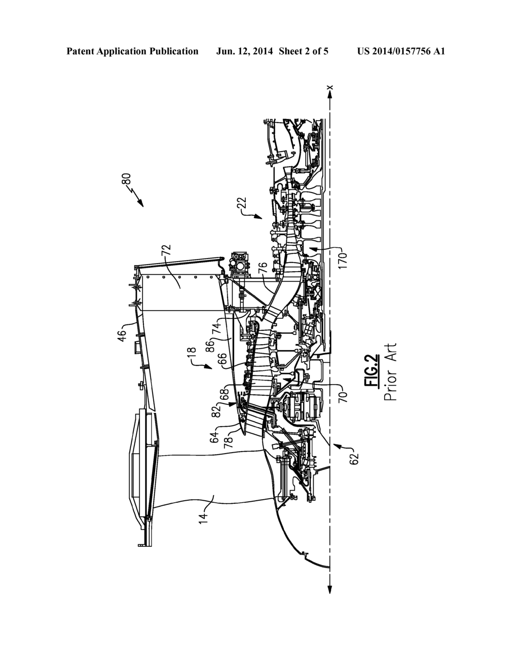 GAS TURBINE ENGINE COMPRESSOR ARRANGEMENT - diagram, schematic, and image 03