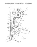 Conveyor Device For Conveying Flat Articles on Edge, and a Postal Sorting     Machine diagram and image