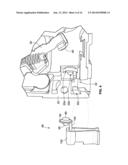 FLEXIBLE CONDUCTOR (BRAID) BONDED TO LOW MATERIAL COST PLUG ON JAW diagram and image