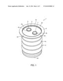 METALLIC SEALED DOUBLE CONTAINER diagram and image