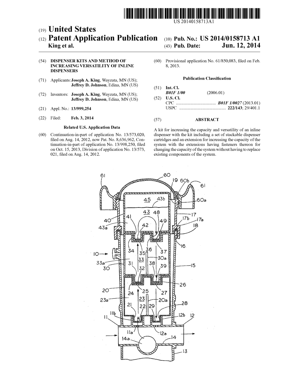 Dispenser Kits and Method of Increasing Versatility of Inline Dispensers - diagram, schematic, and image 01