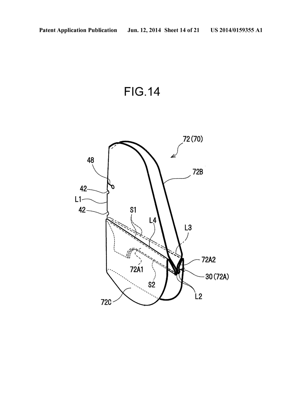 VEHICLE SIDE AIRBAG DEVICE - diagram, schematic, and image 15