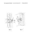 BI-MATERIAL DEVICE FOR TEMPORARILY CLOSING AN OPENING MEMBER ON A     STATIONARY MEMBER OF A MOTOR VEHICLE BODY diagram and image