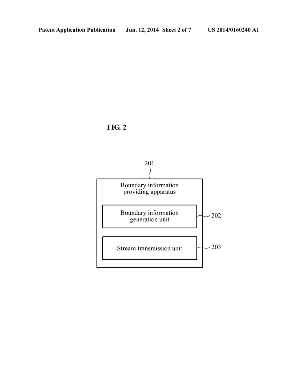 APPARATUS AND METHOD FOR OFFERING BOUNDARY INFORMATION, AND APPARATUS AND     METHOD FOR RECEIVING VIDEO - diagram, schematic, and image 03