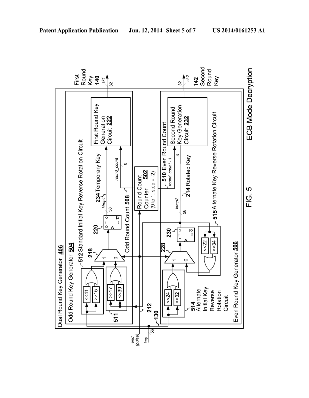 HIGH PERFORMANCE HARDWARE-BASED EXECUTION UNIT FOR PERFORMING C2 BLOCK     CIPHER ENCRYPTION/DECRYPTION - diagram, schematic, and image 06