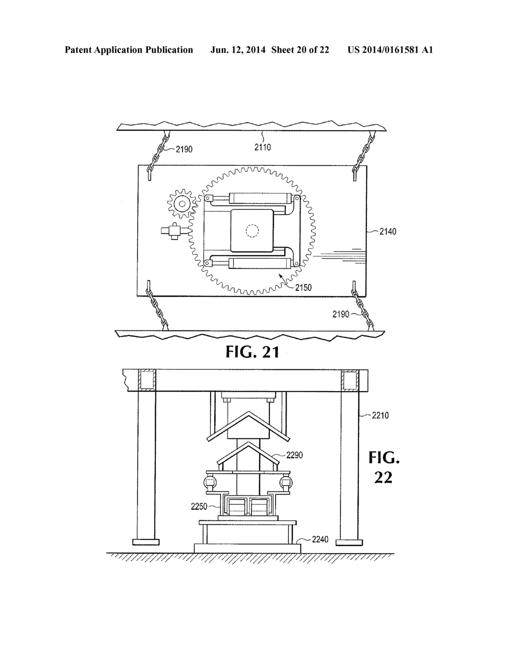 ROTATION DEVICE FOR LOAD TRANSPORTING APPARATUS - diagram, schematic, and image 21