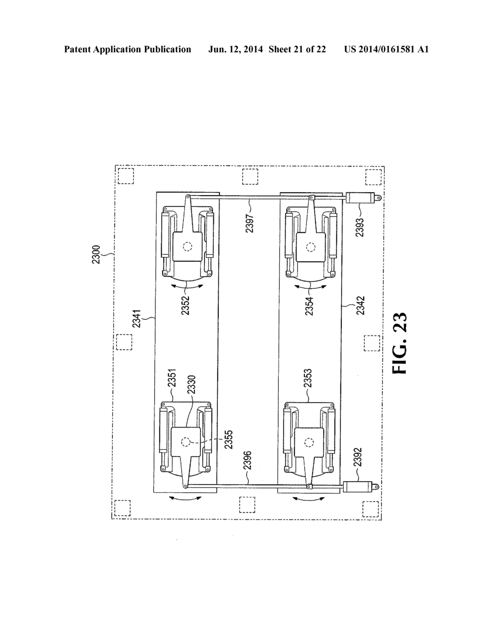 ROTATION DEVICE FOR LOAD TRANSPORTING APPARATUS - diagram, schematic, and image 22