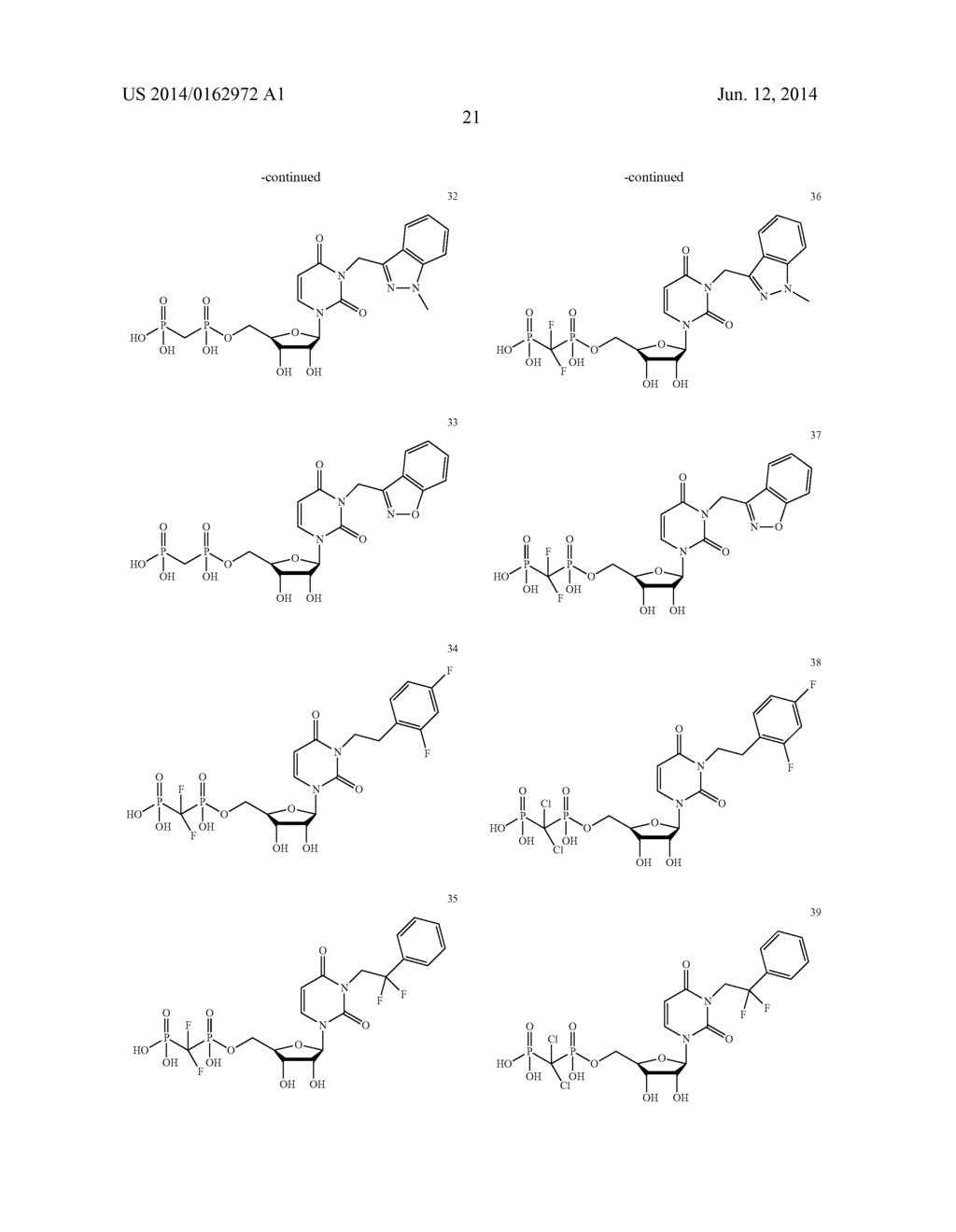 URIDINE DIPHOSPHATE DERIVATIVES, PRODRUGS, COMPOSITIONS AND METHODS FOR     TREATING NEURODEGENERATIVE DISORDERS - diagram, schematic, and image 38