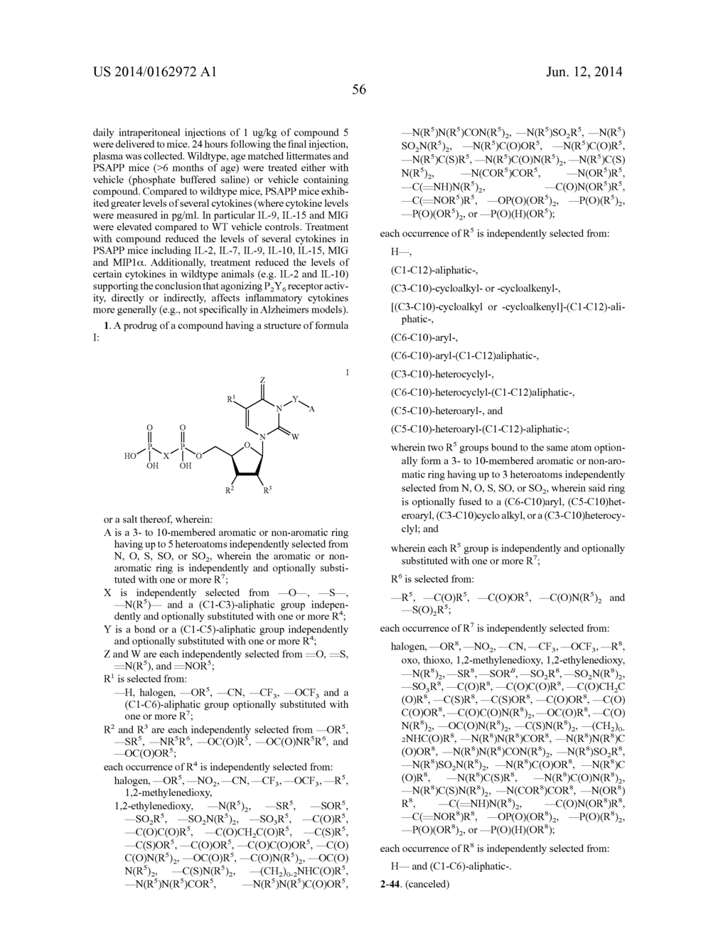 URIDINE DIPHOSPHATE DERIVATIVES, PRODRUGS, COMPOSITIONS AND METHODS FOR     TREATING NEURODEGENERATIVE DISORDERS - diagram, schematic, and image 73