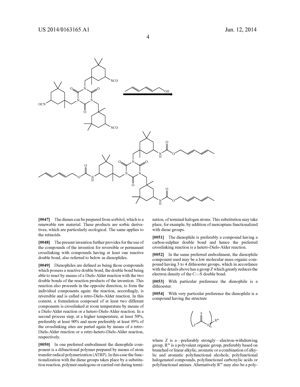 LOW MOLECULAR WEIGHT PRODUCTS AND USE THEREOF AS REVERSIBLE OR PERMANENT     LOW-TEMPERATURE CROSSLINKING AGENT IN DIELS-ALDER REACTIONS - diagram, schematic, and image 06