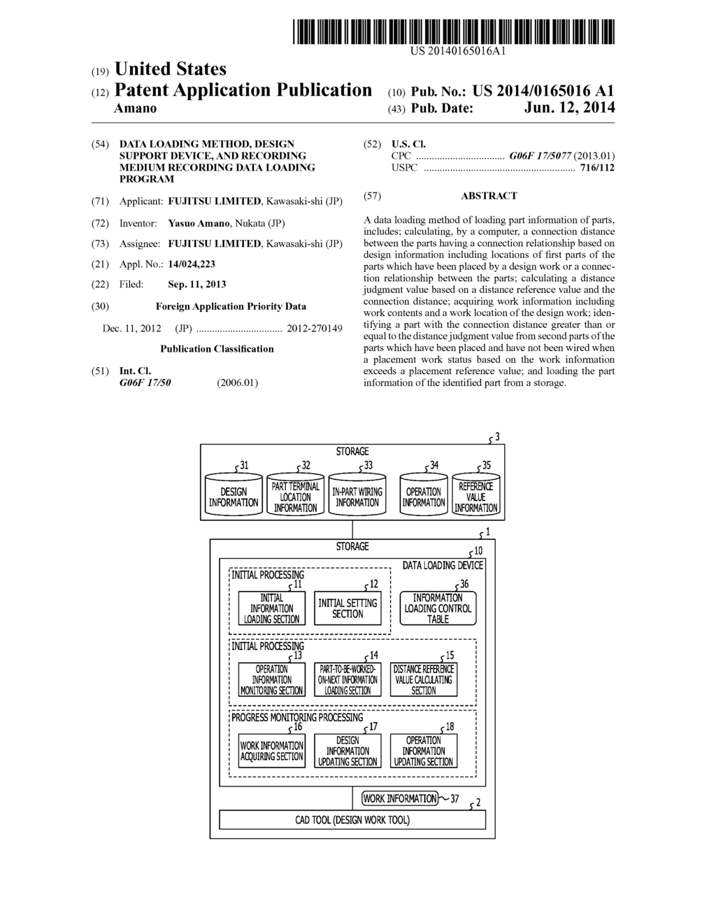 DATA LOADING METHOD, DESIGN SUPPORT DEVICE, AND RECORDING MEDIUM RECORDING     DATA LOADING PROGRAM - diagram, schematic, and image 01