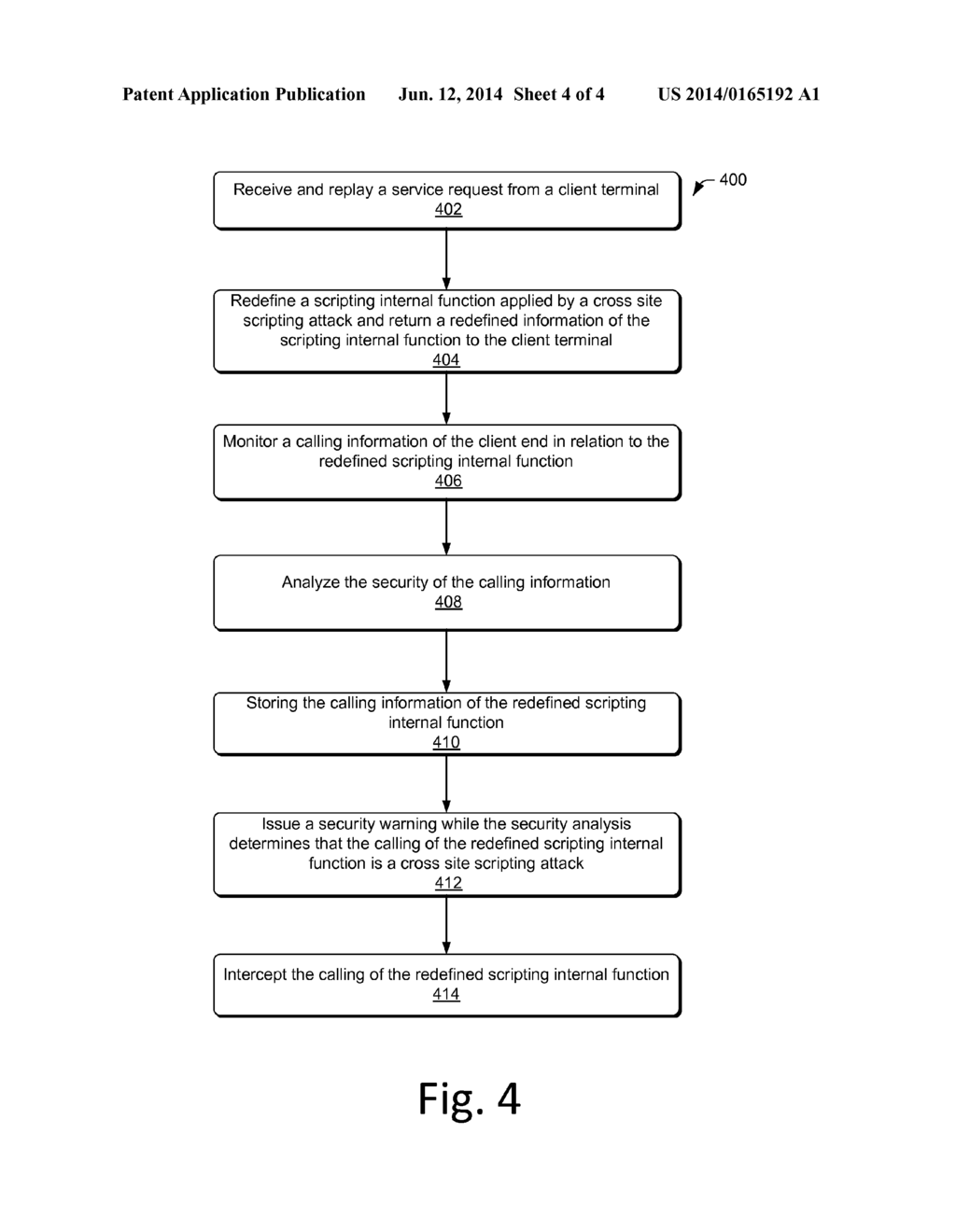 System and Method of Monitoring Attacks of Cross Site Script - diagram, schematic, and image 05