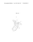 DEVICE FOR ALIGNING DOOR HINGE OF AUTOMATIC SYSTEM FOR MOUNTING DOOR HINGE     TO VEHICLE diagram and image